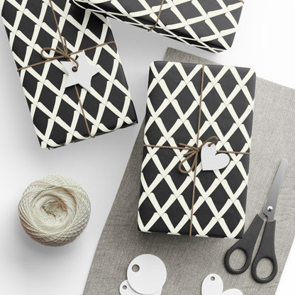 Monochrome Geometric Wrapping Papers