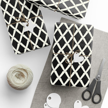 Monochrome Geometric Wrapping Papers