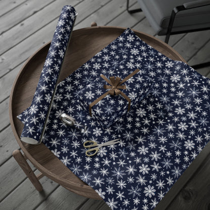 Let It Glow – Midnight Snowflake Wrapping Paper