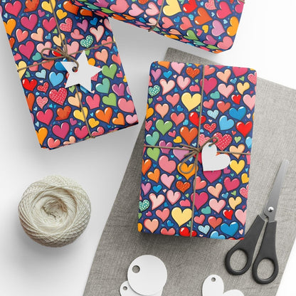 Colorful Heart Wrapping Paper