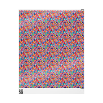 Vibrant Love Wrapping Paper - Colorful Gift Wrap