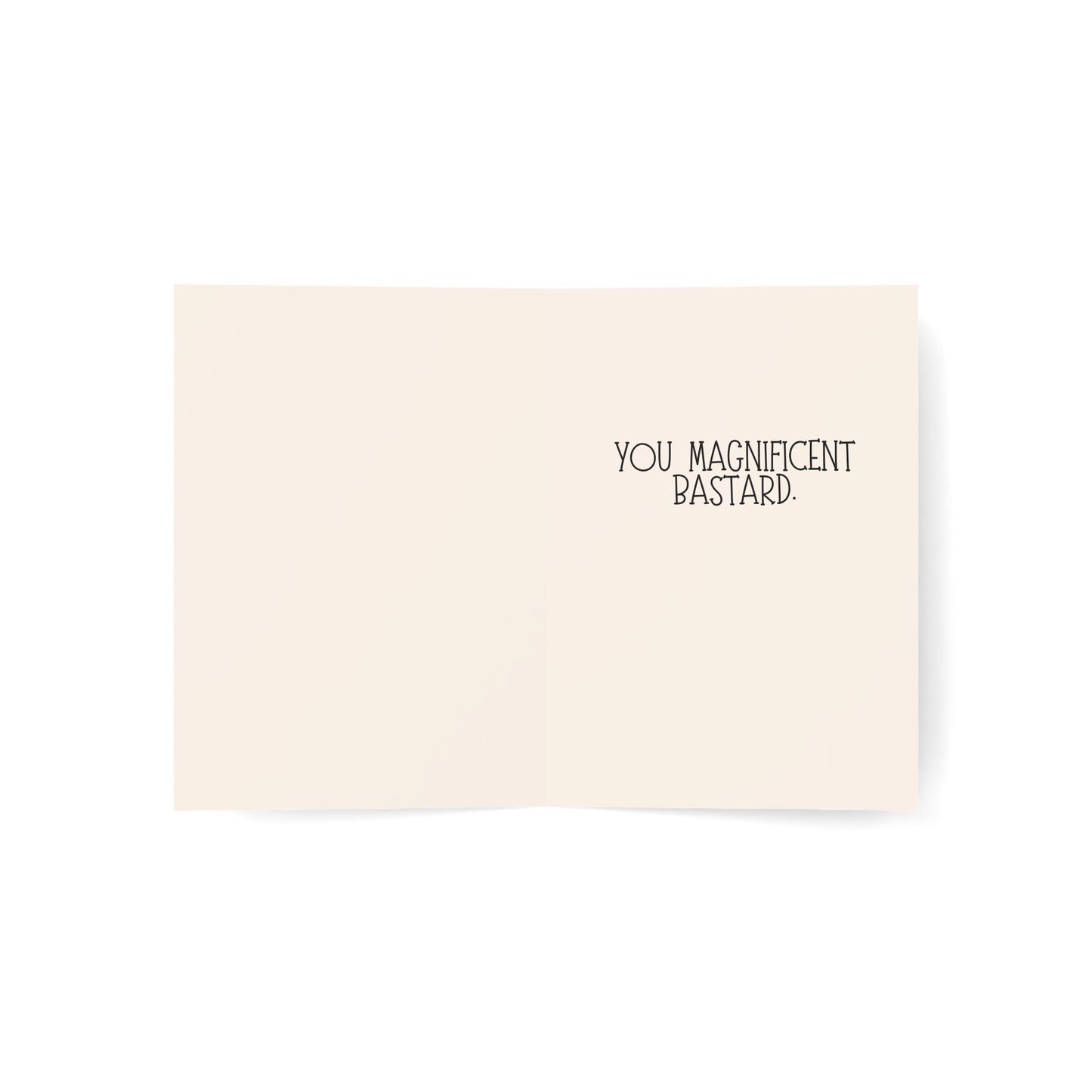 Thanks | You magnificent bastard.| Thank You Card