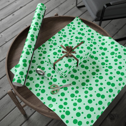 Green Dots – Festive Polka Wrap
