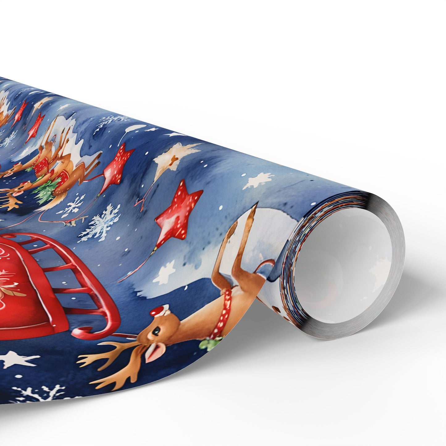Santas Sleigh Gift Paper