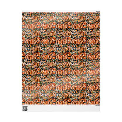 Festive Pumpkin Wrapping Papers