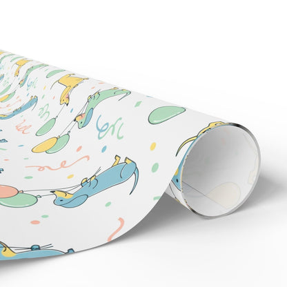 Up, Pup & Away – Balloon Dachshund Wrapping Paper