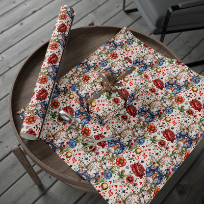 Unique Wonderland Gift Wrap - Winter White for a Tea Party