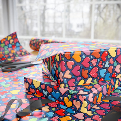 Colorful Heart Wrapping Paper