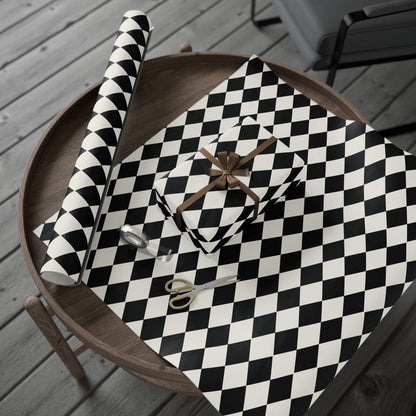 Black & White Diamond Gift Wrap