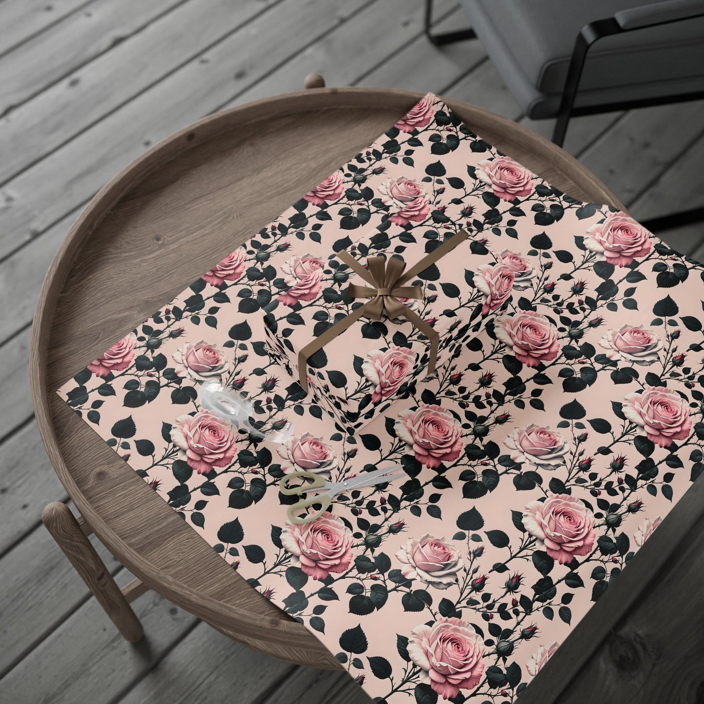 Rose Wrapping Papers Floral Gift Wrap for Birthday