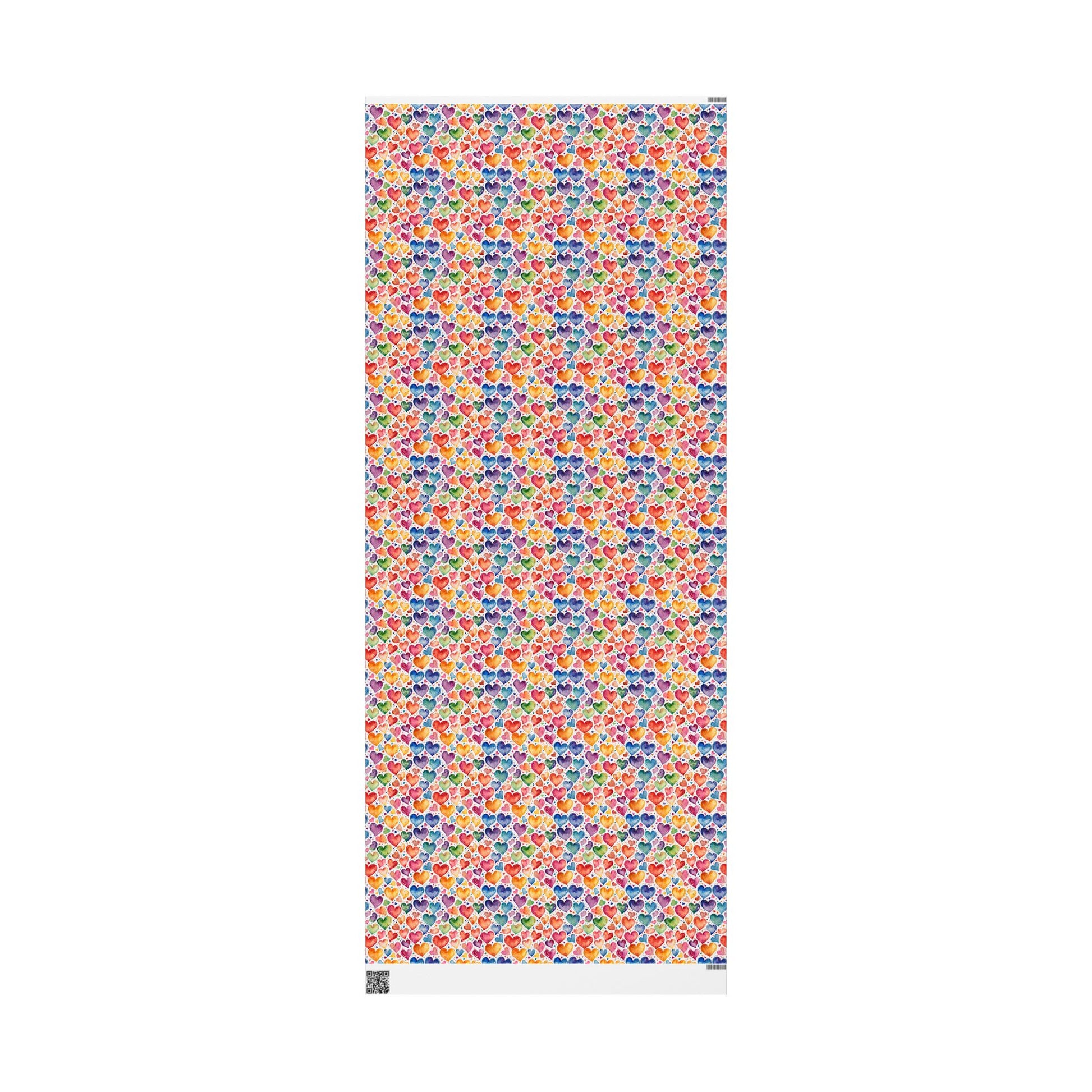Vibrant Multicolor Heart Wrapping Paper