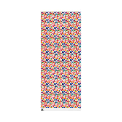 Vibrant Multicolor Heart Wrapping Paper