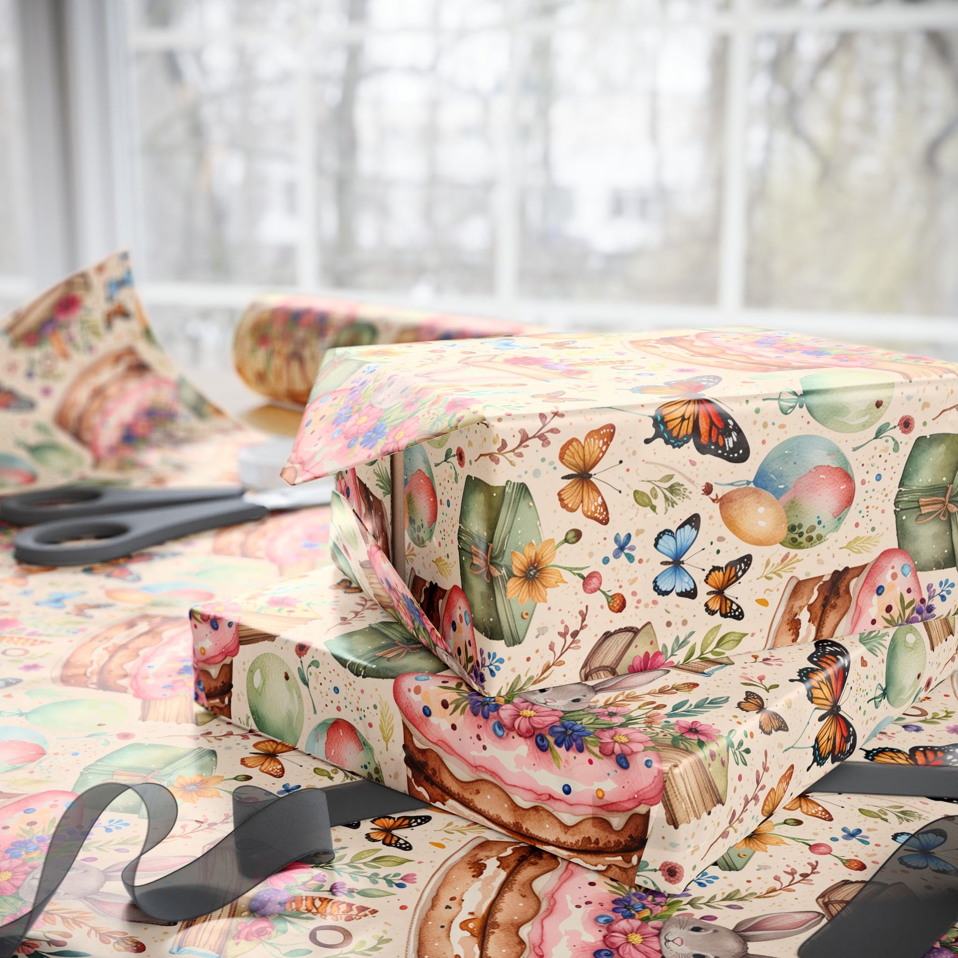 Charming Cottagecore Birthday Gift Paper