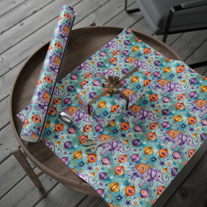 Diwali Festival Elephant Wrapping Papers