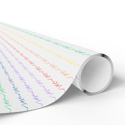 Wrapping Paper, XOXO Rainbow Design