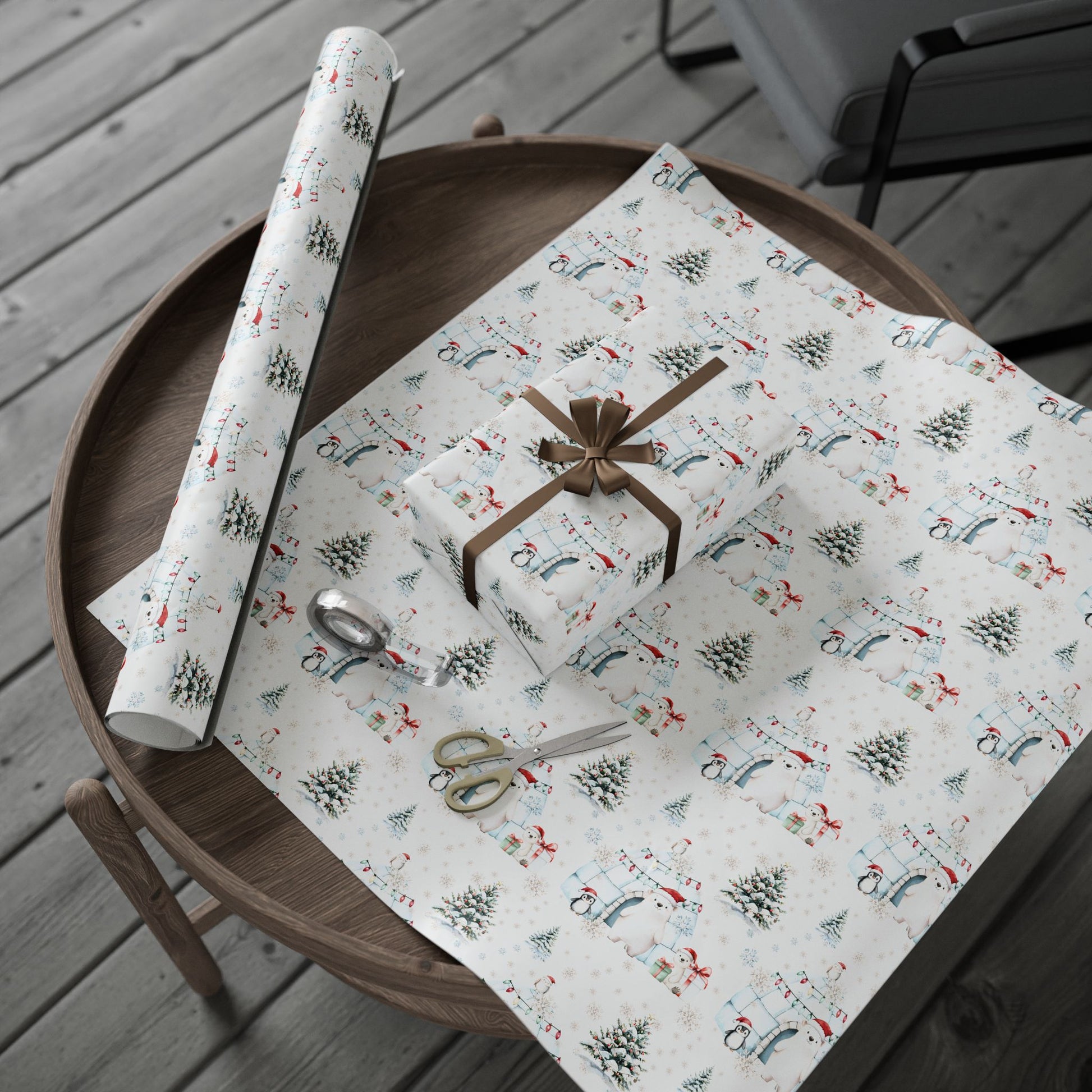 Igloo & Let It Snow – Arctic Friends Christmas Wrapping Paper