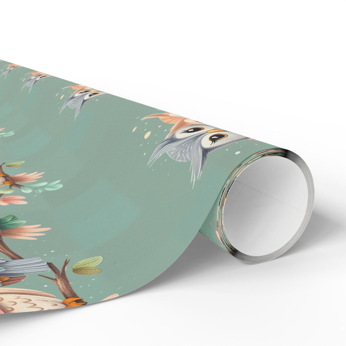 Owl-Themed Wrapping Paper, Whimsical Gift Wrap for All Occasions, Cute Animal Pattern, Eco-Friendly Gift Supplies, Birthday and Holiday Wrap