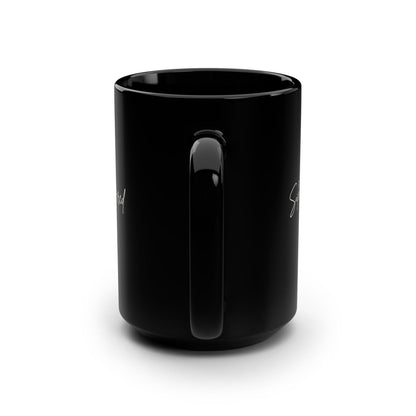 Silence Preferred Black 15oz Coffee Mug