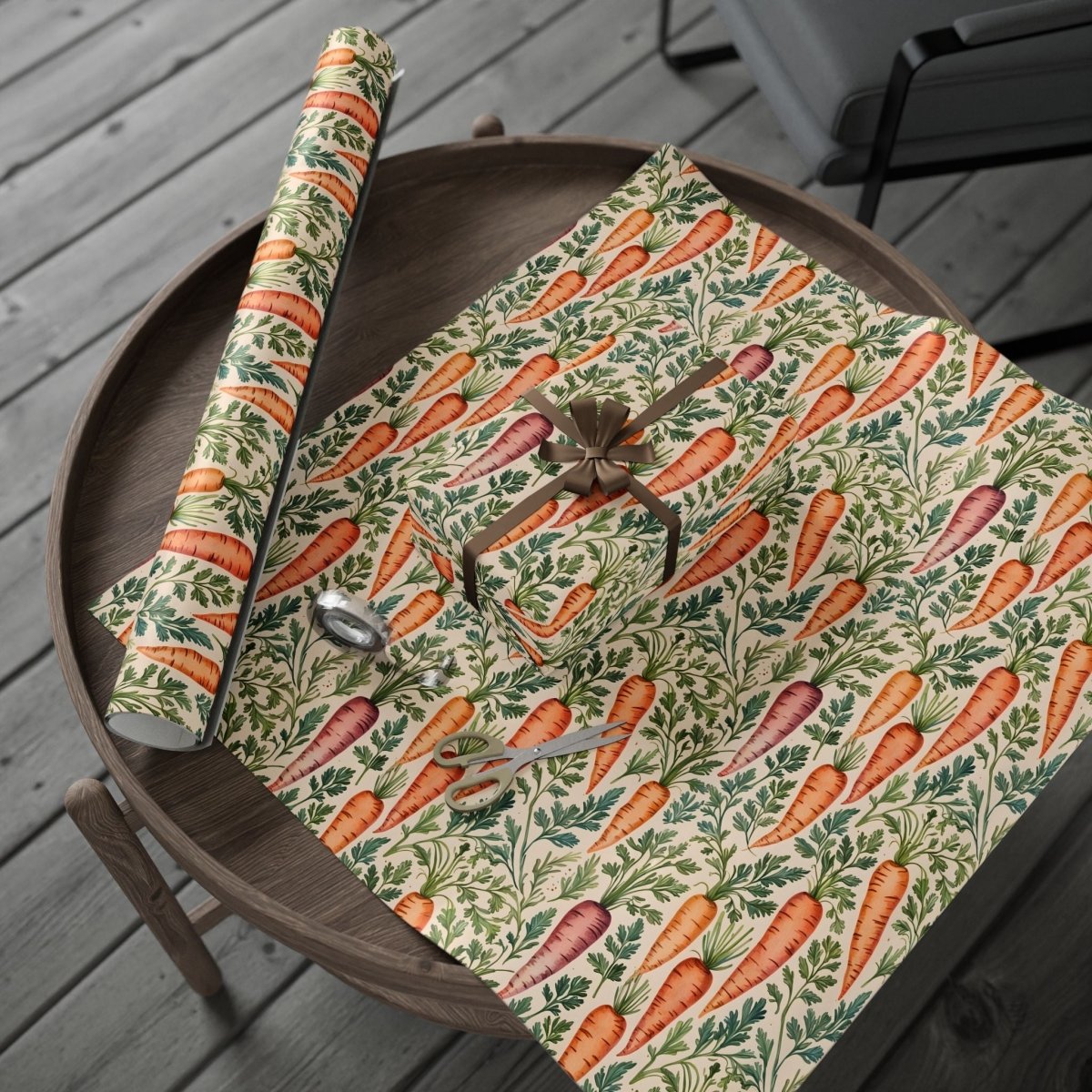 Playful Carrot Gift Wrap