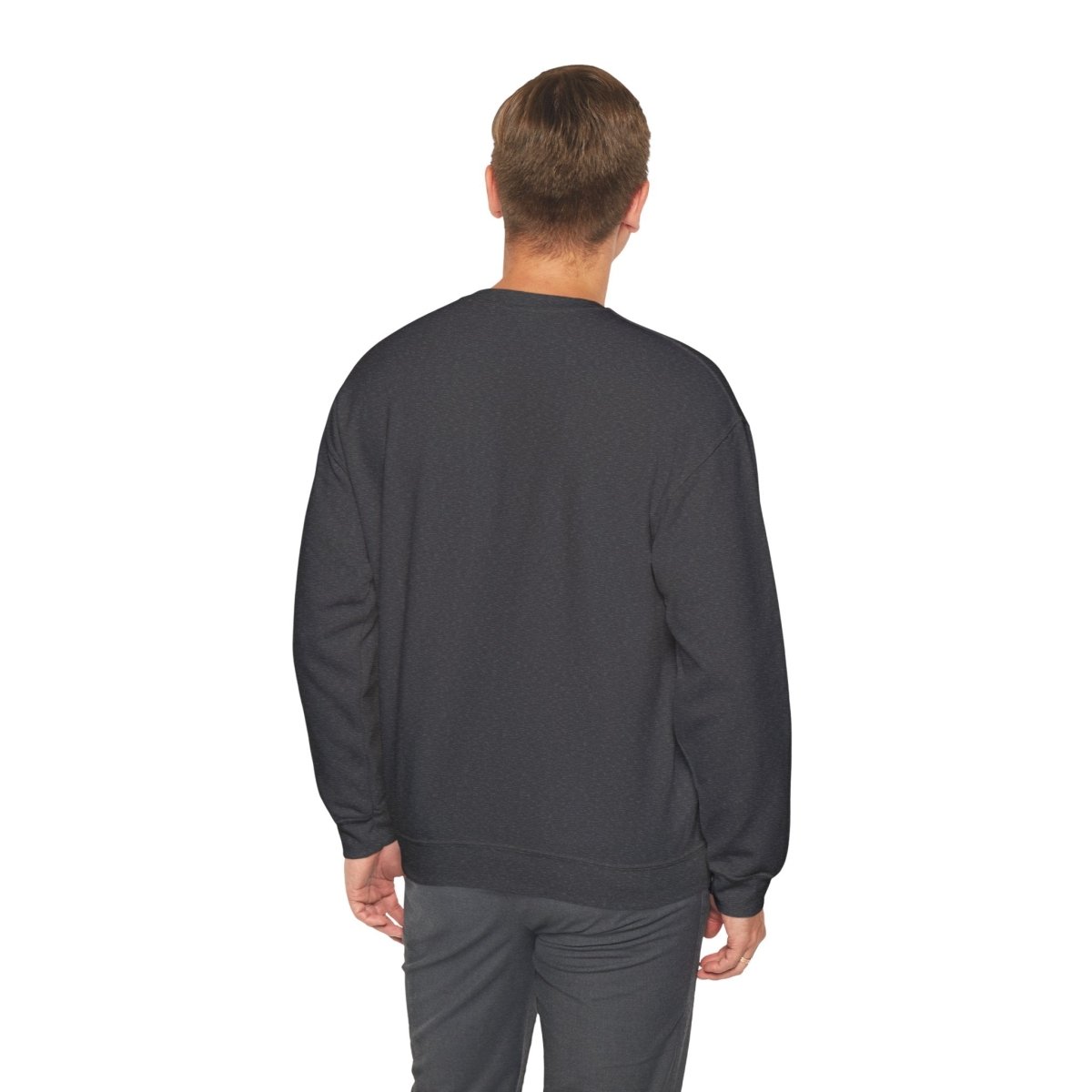 Crewneck Sweatshirt - 'Go Away' Stencil Graphic Cozy Pullover