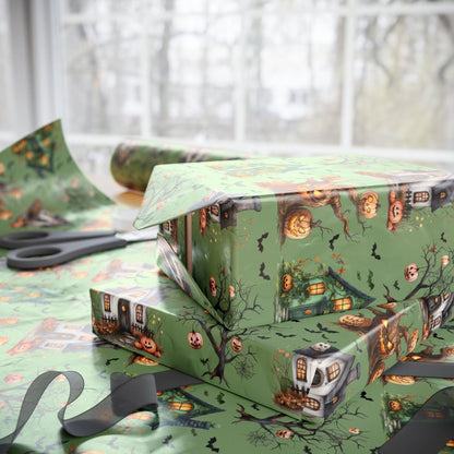 Haunted Harvest – Halloween Wrapping Paper