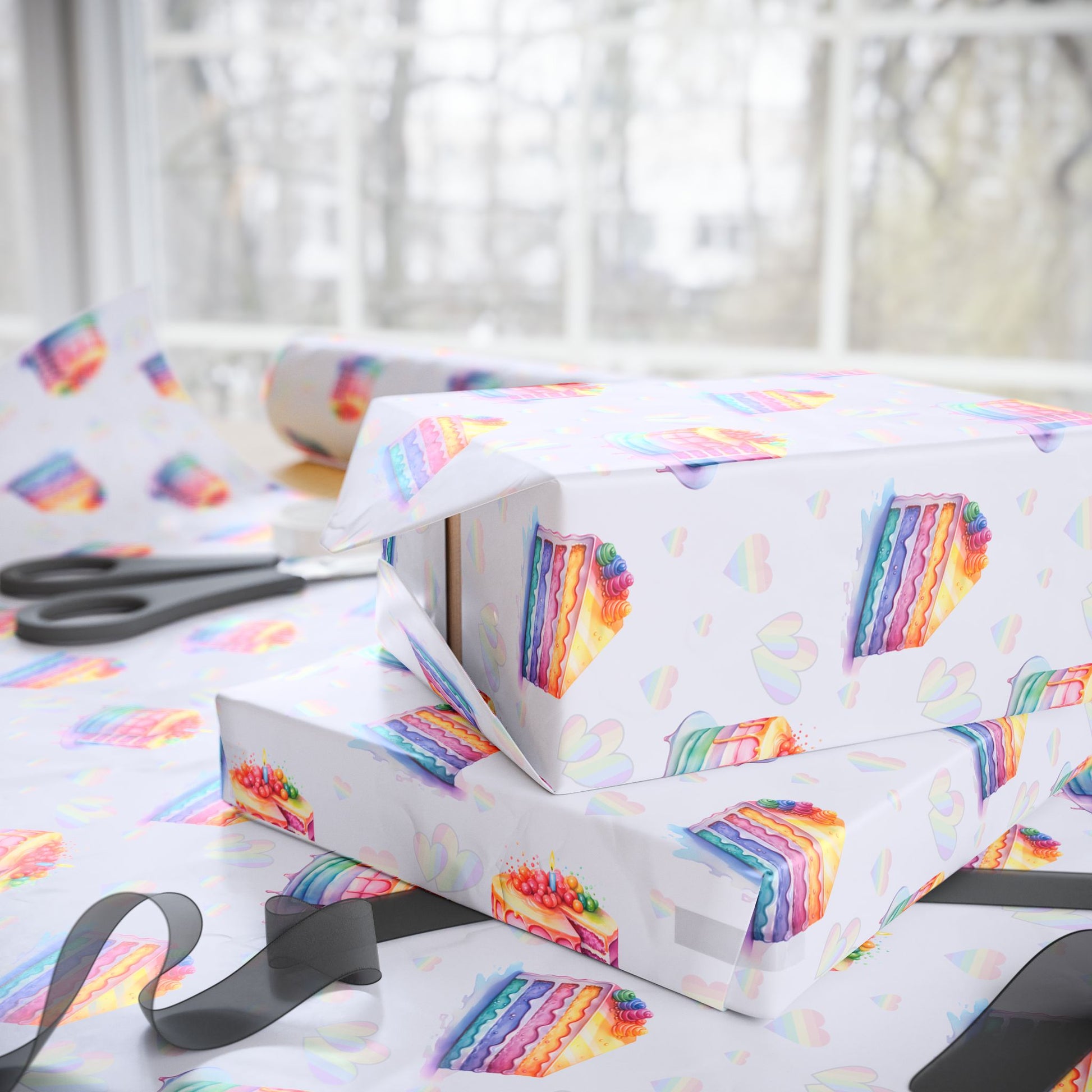 Colorful Cake Wrapping Paper
