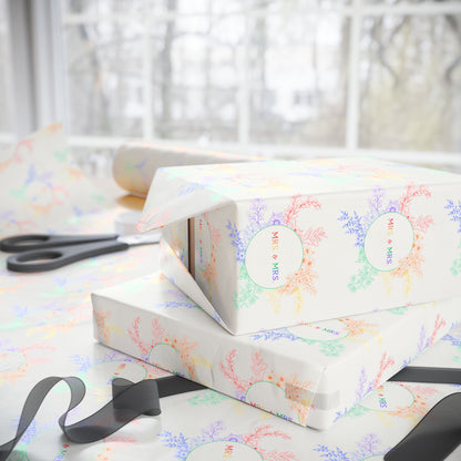 Rainbow Mrs. & Mrs. Gift Paper