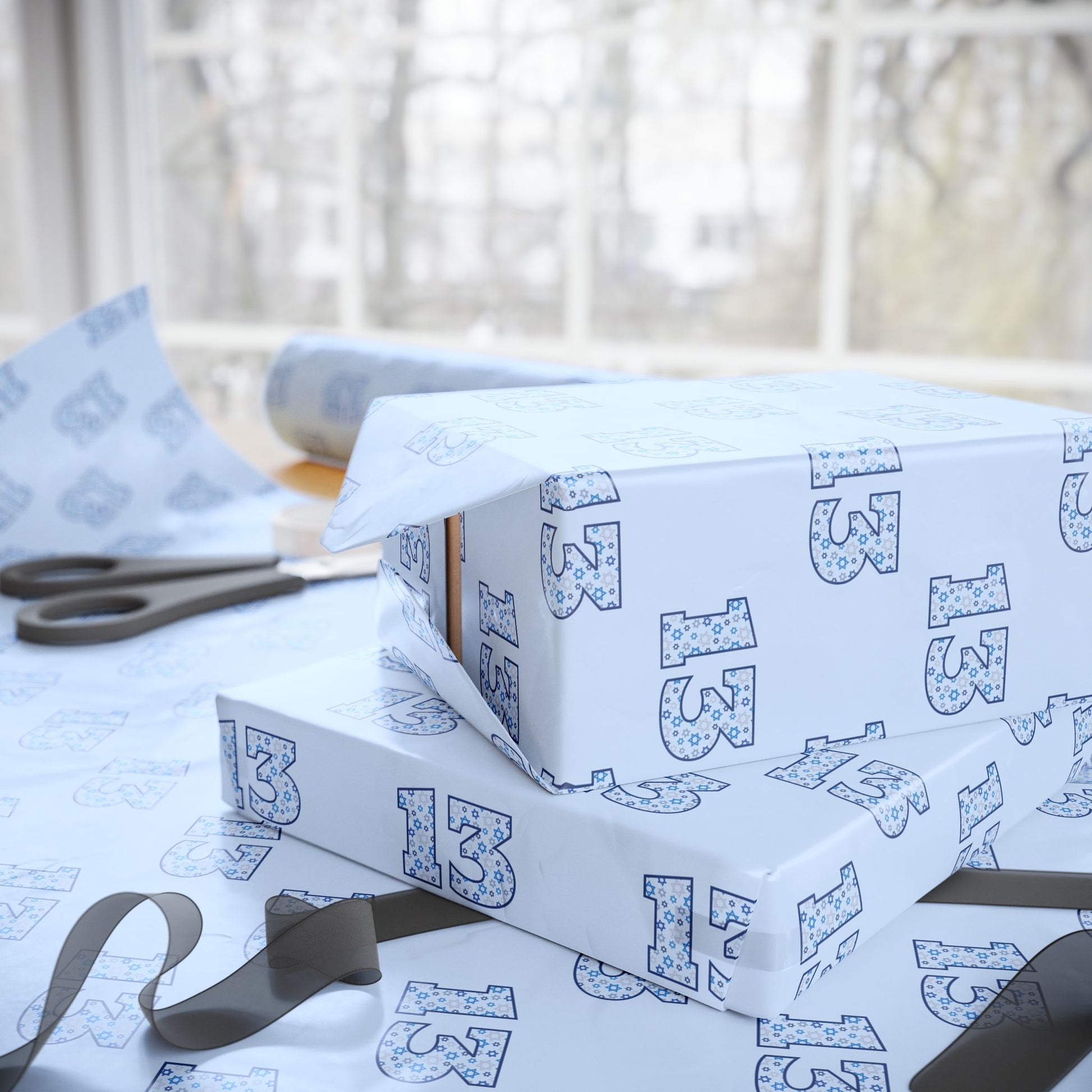 Stylish Wrapping Paper for Bat or Bar Mitzvah