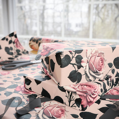 Rose Wrapping Papers Floral Gift Wrap for Birthday