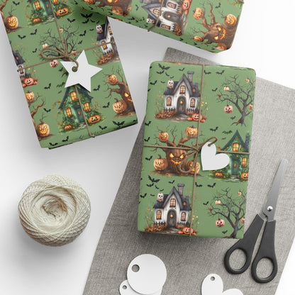 Haunted Harvest – Halloween Wrapping Paper