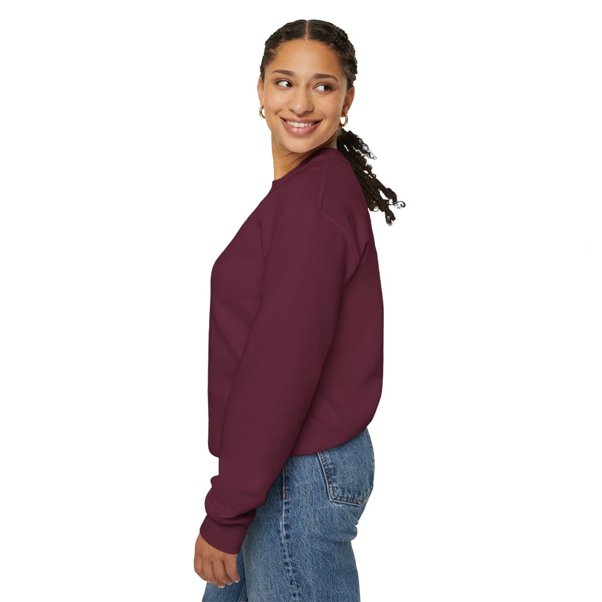 Crewneck Sweatshirt — "Go Away Please" Minimalist Graphic