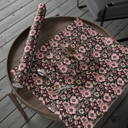 Elegant Pink Floral Wrapping Paper