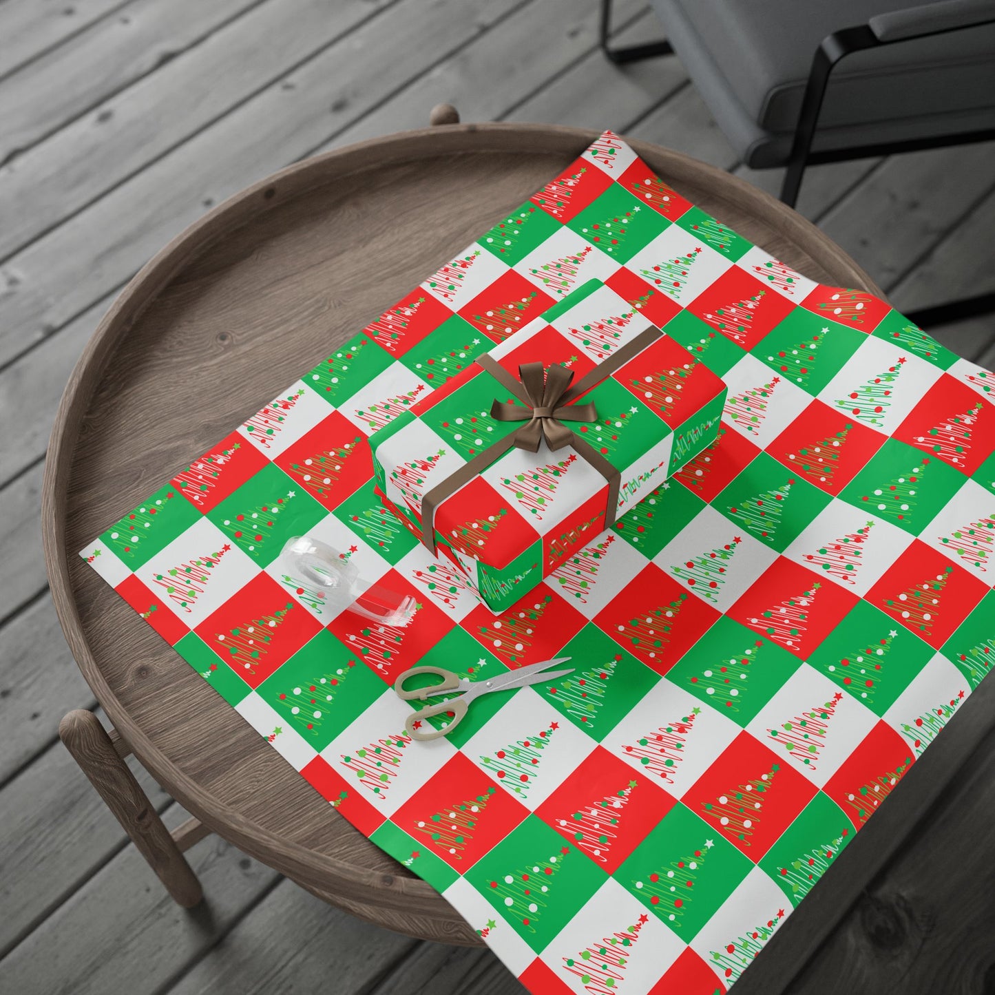 Pop - Tinsel Trees – Modern Graphic Christmas Wrapping Paper