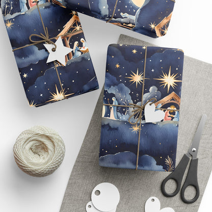 O Holy Night – Nativity Scene Wrapping Paper