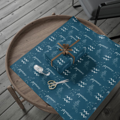Pour Some Star On Me – Aquarius Zodiac Wrapping Paper