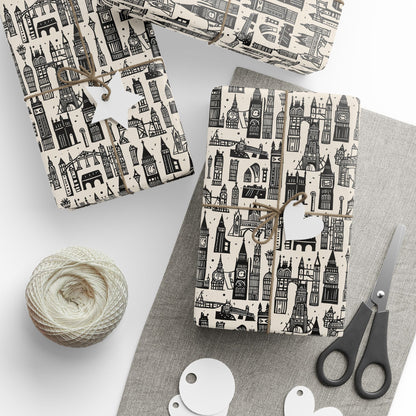 Wrapping Papers - Artistic Abstract Cityscape