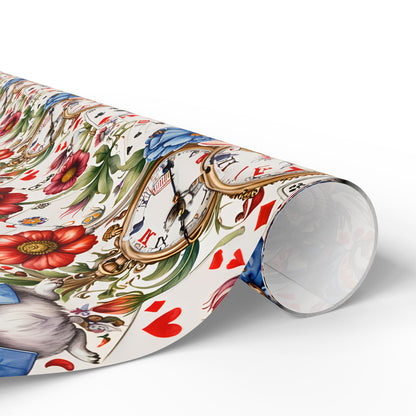 Unique Wonderland Gift Wrap - Winter White for a Tea Party