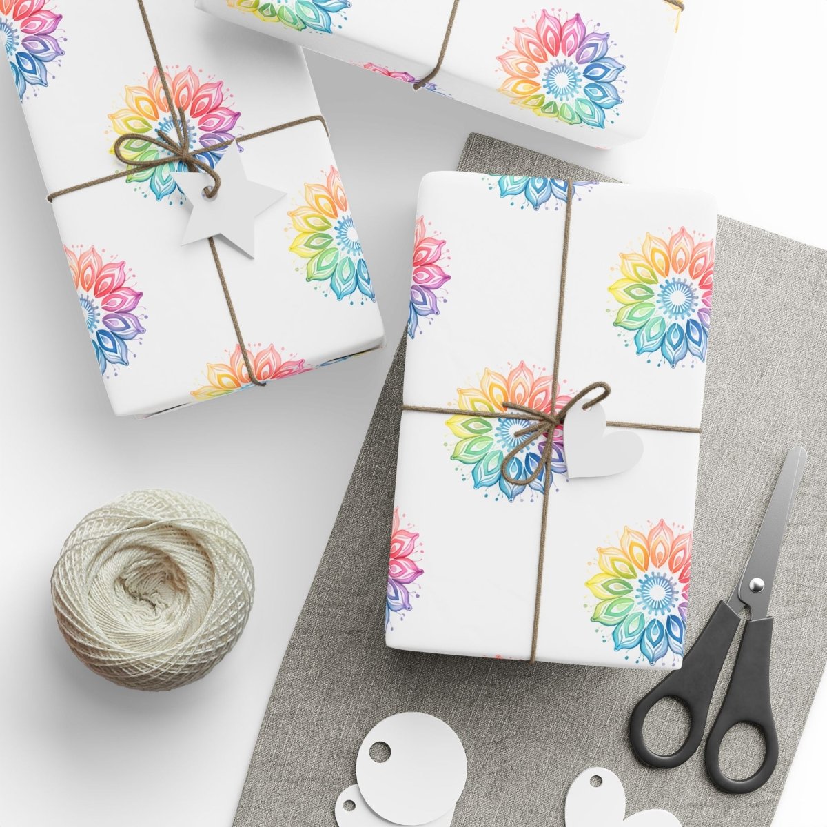 Vibrant Rainbow Gift Wrap