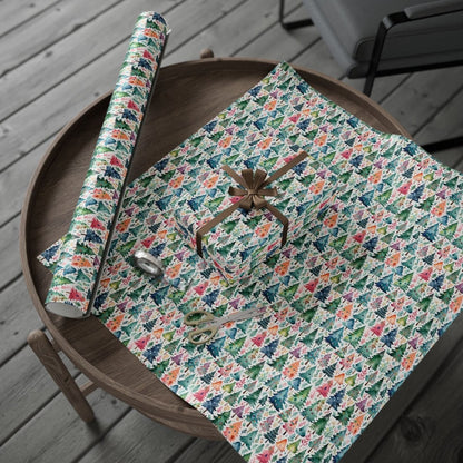 Wrapping Papers - Colorful Christmas Trees