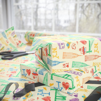 Big Apple Daydreams – NYC Sketchbook Wrapping Paper