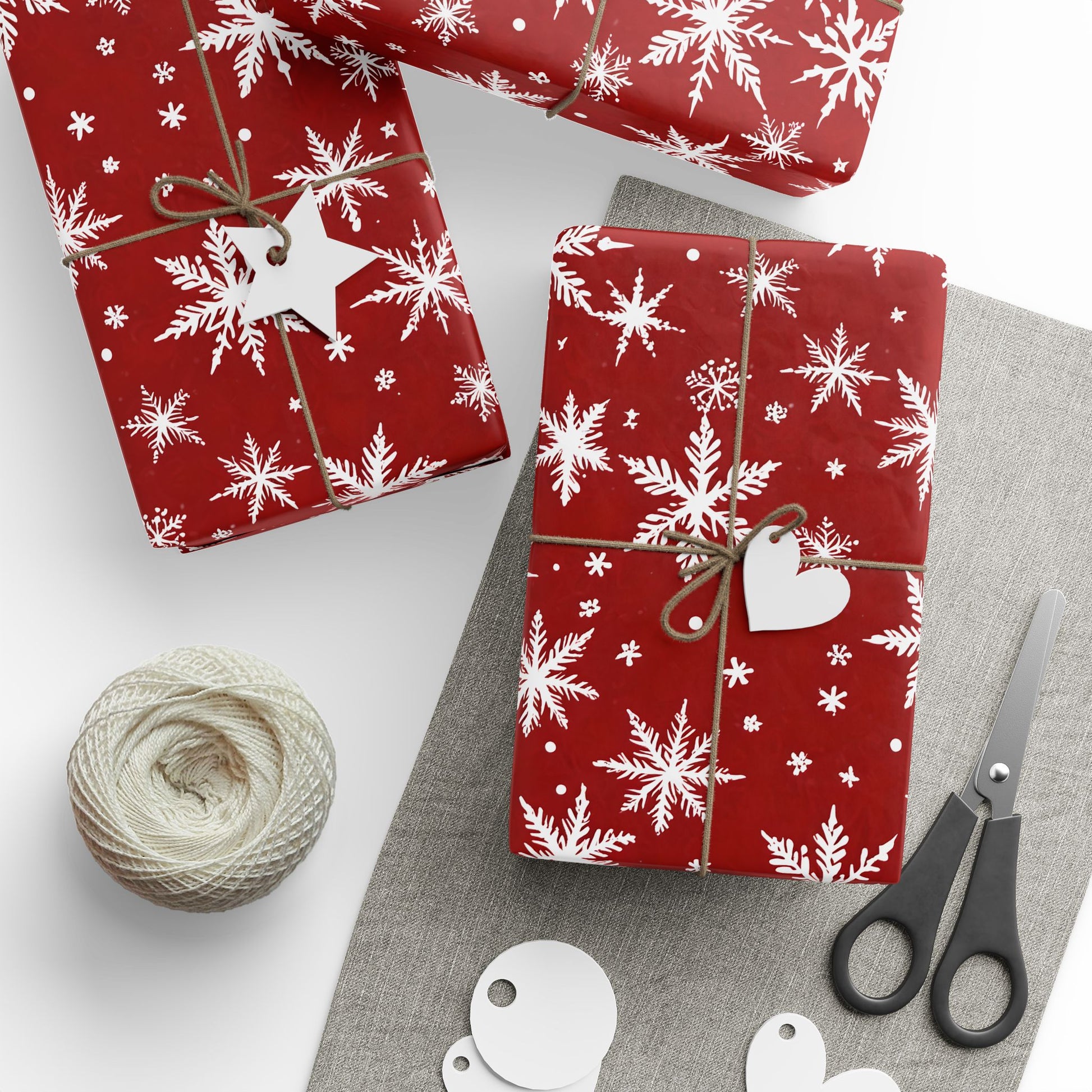 Blizzard Bling – Bold Snowflake Wrapping Paper