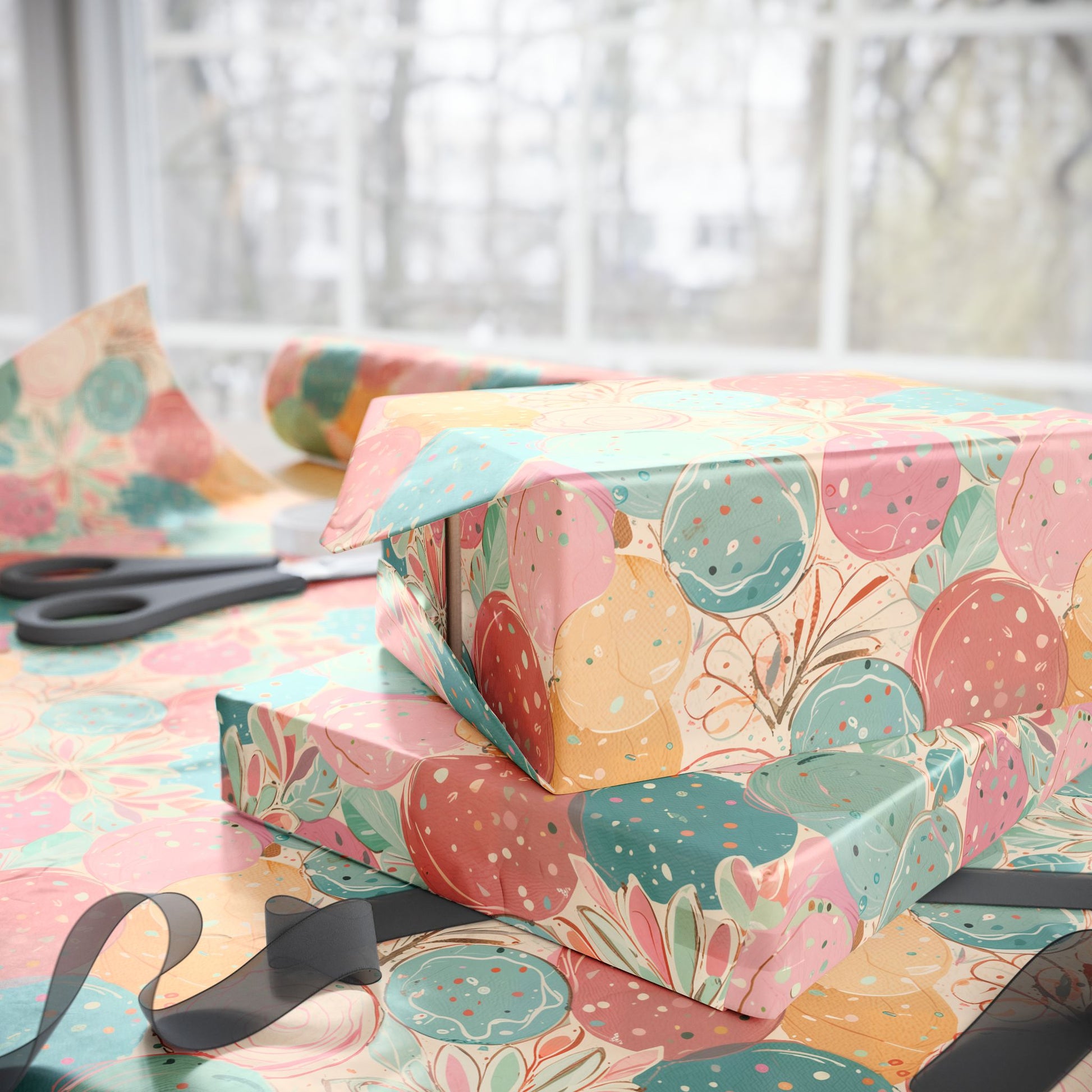 Wrapping Papers - Abstract Colorful Pastel Circles