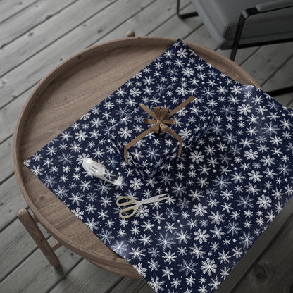 Let It Glow – Midnight Snowflake Wrapping Paper
