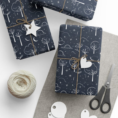 Cosmic Themed Wrapping Paper - Unique Gift Wrap, Space Decor, Birthday, Holiday, Festive Event Use