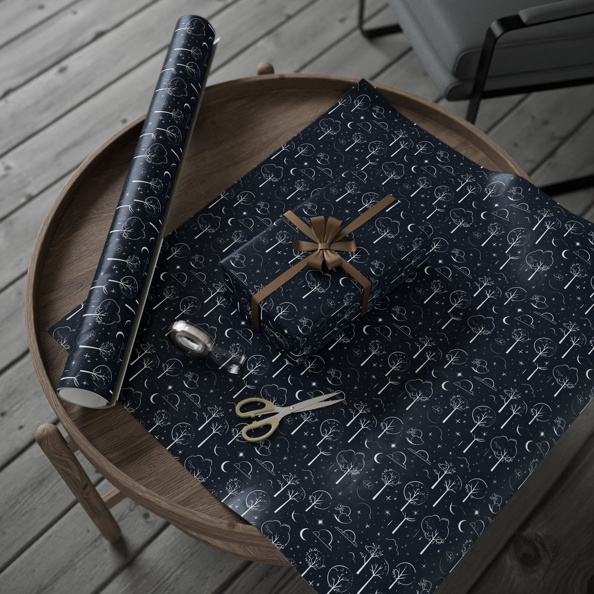 Wrapping Paper - Celestial Grove Night Sky Wrapping Paper