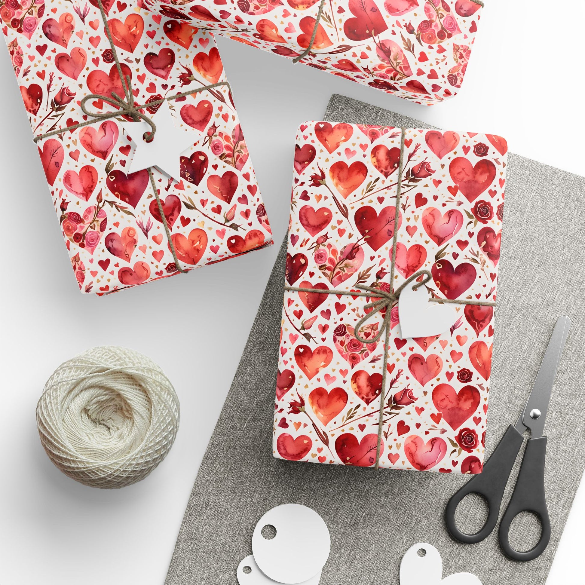 Romantic Heart Wrapping Paper