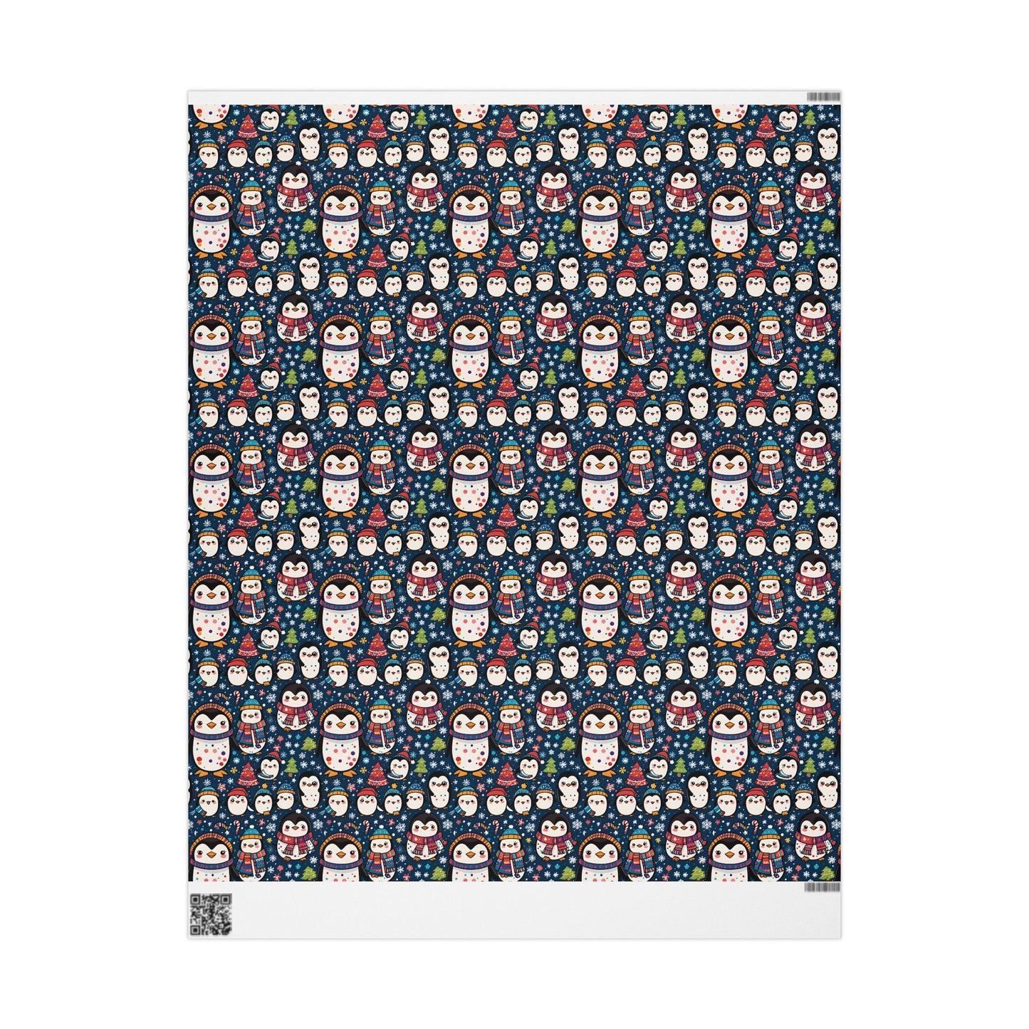 Waddle Wonderland – Cozy Penguins in Holiday Sweaters Wrapping Paper