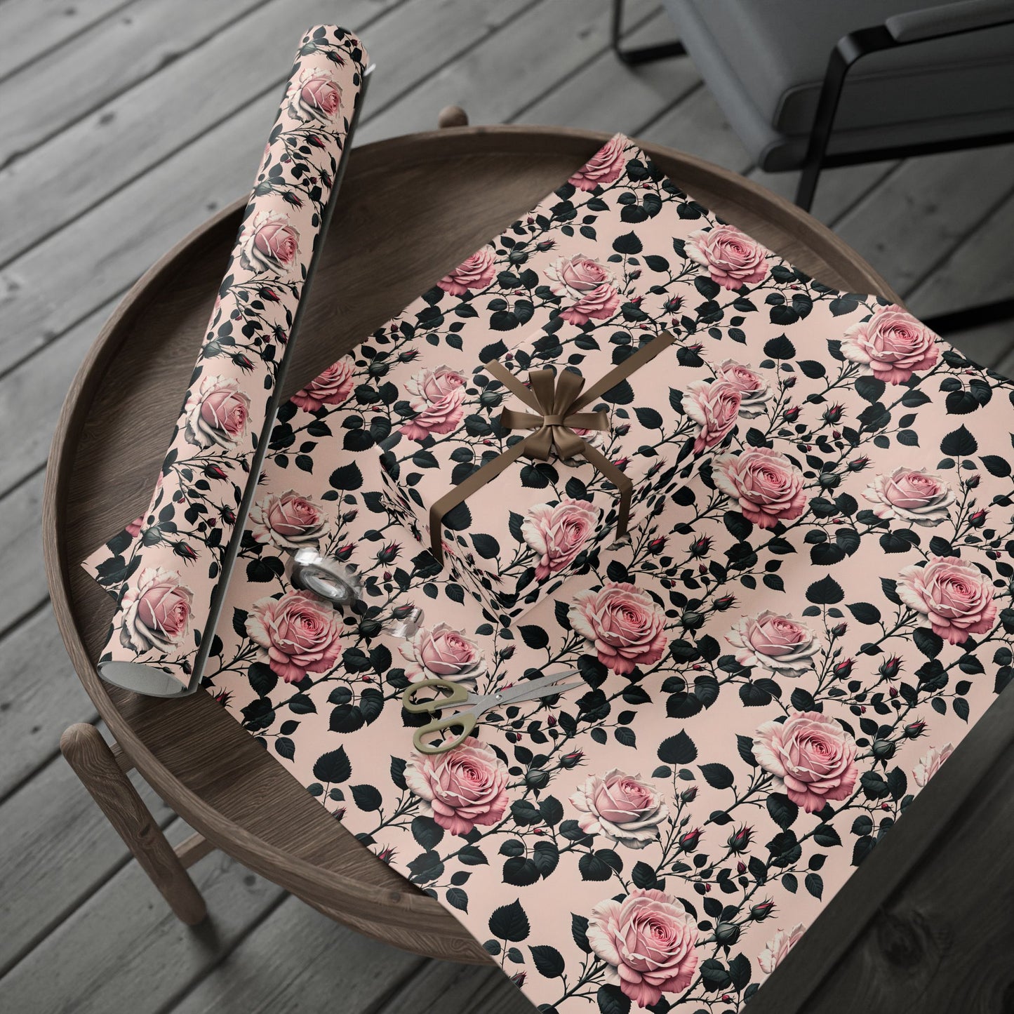 Rose Wrapping Papers Floral Gift Wrap for Birthday