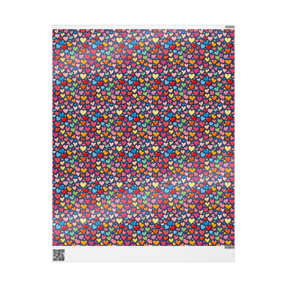 Colorful Heart Wrapping Paper