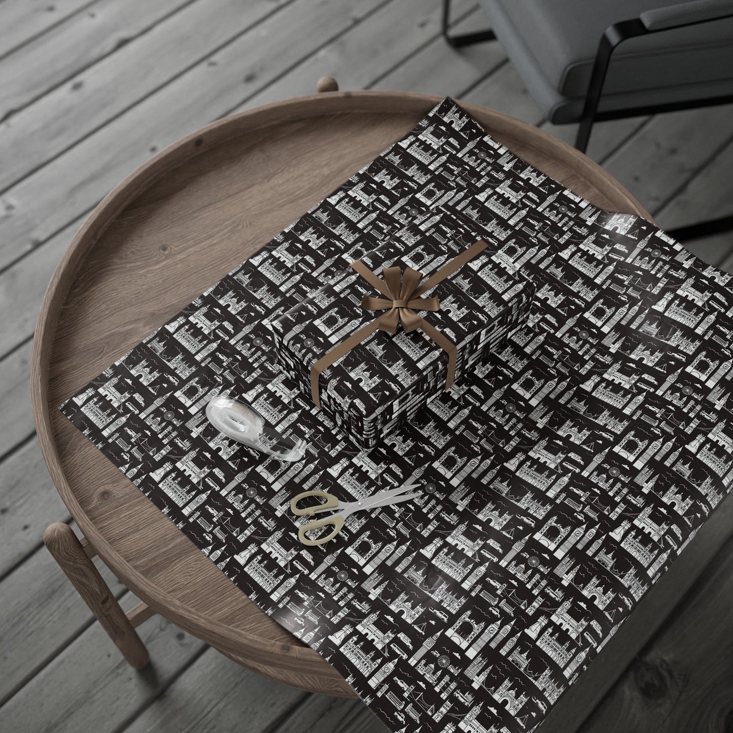 Wrapping Papers - Stylish Abstract Cityscape Design